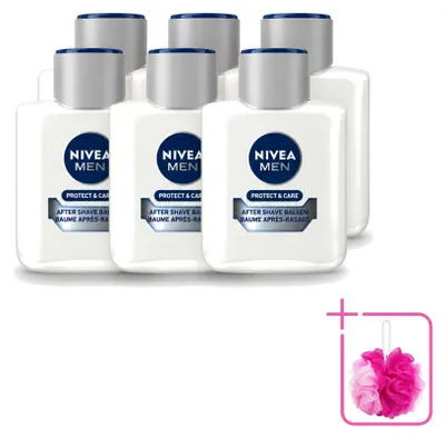 Produktbild von 6 x NIVEA MEN Protect & Care Aftershave Balsam - 100 ml - Sparpackung - 6 Stücke