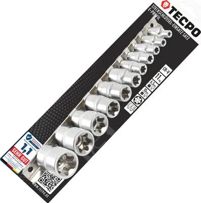 Produktbild von TECPO Steckschlüssel-Einsatz E-Profil 1/4" & 3/8"