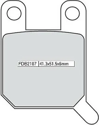 Produktbild von FERODO Bremsbeläge Satz Hinten FDB2107P