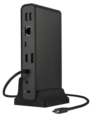 Produktbild von ASUS Triple Display USB-C Dock DC300 Andocken USB 3.2 Gen 2 (3.1 Gen 2) Type-C Schwarz