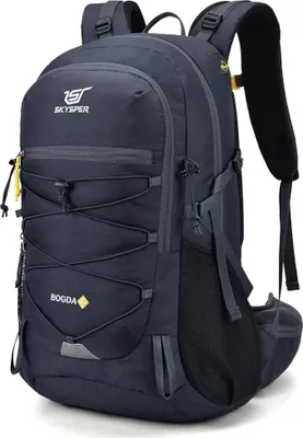 Produktbild von Famanu Campingrucksack 35 Liter mit Rückenbelüftung und Trinksystem - Outdoor, Trekking