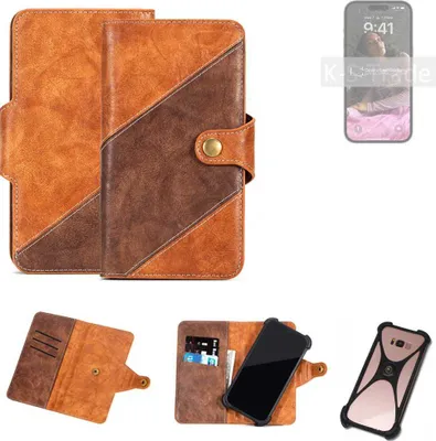 Produktbild von K-S-Trade Handyhülle Schutzhülle Bookstyle Case Wallet-Case kompatibel mit Apple iPhone 14 Pro Max Cover Klapphülle Kantenschutz Smartphone