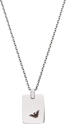 Immagine prodotto di Emporio Armani EGS2471040 Collana da uomo in acciaio inox argento 53 cm