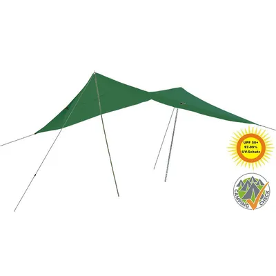 Produktbild von Sonnensegel mit Abspannleinen und Ösen Happy People 78091 300 x 400cm grün