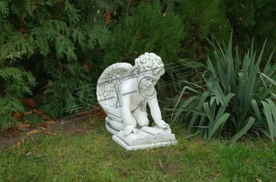 Productafbeelding van Engelsk kinderbeeld, sculptuur, decoratief figuur, tuinbeeld, standbeeld, sculpturen, model 441