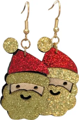 Produktbild von Nikolaus Ohrringe festliche Ohrhaken glitzernd