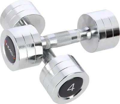 Produktbild von HMS CHD04 Chrom Kurzhantel 2 x 4 kg
