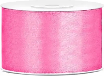 Image de Ruban cadeau en satin rose 25m 38mm de large
