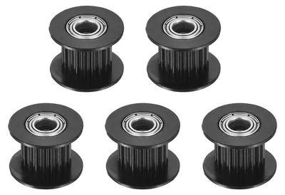 2GT Zahnriemenscheibe 20 Zähne 5 mm Bohrung Alu 5 Stück