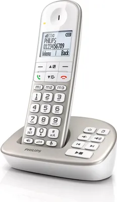 Immagine prodotto di Philips XL4951S/38 Telefono cordless con segreteria telefonica - Telefono senior extra - Bianco