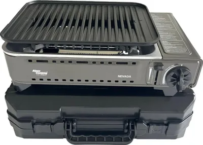 Image de Barbecue à gaz Portable Réchaud Grill 1780W Butane Allumage Piezo + Mallette Camping ALPEN