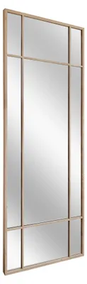 Image de STYLER Miroir mural CONNY, 60x150 cm, rectangulaire, noir, imitation bois, cadre en MDF, miroir pleine longueur, idéal pour l'entrée, la chambre, la salle de bain, style moderne, style loft