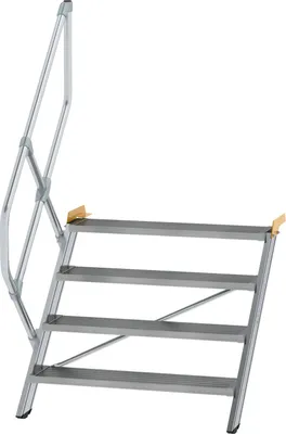 Produktbild von MUNK Treppe 45° inkl. einen Handlauf, 1000mm Stufenbreite, 4 Stufen