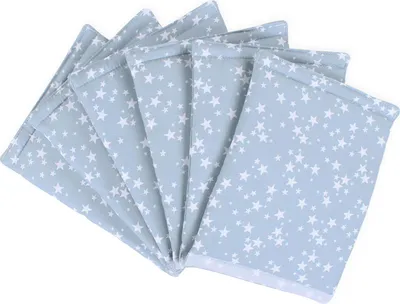 Produktbild von babybay Nestchen Ultrafresh Piqué für Original, azurblau Sterne weiß