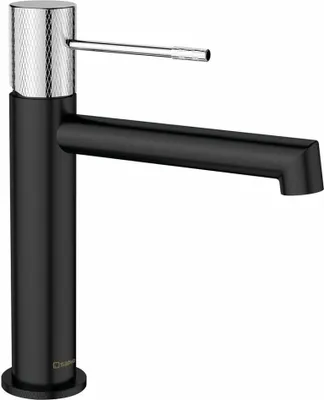 Produktbild von Sapho Solaria Waschtischarmatur, schwarz matt/Chrom