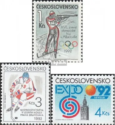 Produktbild von Briefmarken Tschechoslowakei 1992 Mi 3109,3111,3112 (kompl.Ausg.) postfrisch Olympia