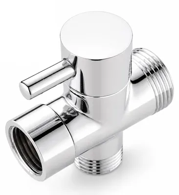 3-Wege-Umschaltventil, silber, 1 Stück