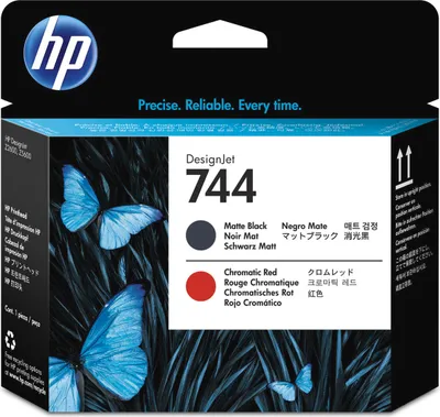 Produktbild von HP 774 Mattschwarz/chromatisches Rot DesignJet Druckkopf, HP DesignJet Z6810 Produktionsdrucker-Serie, HP DesignJet Z6610 Produktionsdrucker, Thermal Inkjet, Schwarz, P2V97A, Business, Singapur