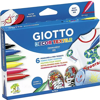 Obrázek produktu pro Textilní popisovače Giotto 6ks