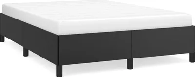 Produktbild von vidaXL Bettgestell Schwarz 140x190 cm Kunstleder
