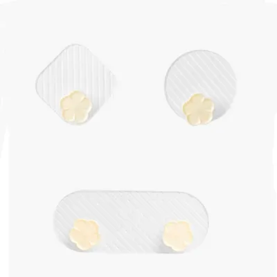 Image de Lot de 3 crochets adhésifs robustes pour murs et portes