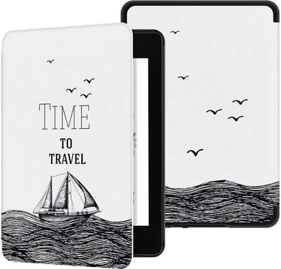Immagine prodotto di Custodia intelligente per Kindle Paperwhite 1/2/3 (Tempo di viaggiare)