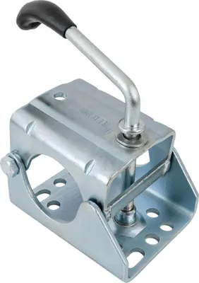 Produktbild von KNOTT Stützradklemme KLE60, 60 mm, Stahl verzinkt, mit Hebel, für Stützrad und Deichsel, für Anhänger