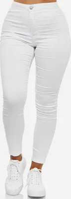 Produktbild von Elara Damen Jeans High Waist Slim Fit JS710-1 White 44 (2XL)