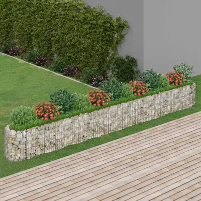 Obrázok produktu pre Maison Exclusive - Gabiónový vyvýšený záhon pozinkované železo 470x50x50 cm