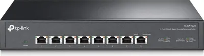Produktbild von TP-Link Omada DS1008X, Unmanaged, 10G Ethernet (100/1000/10000), Rack-Einbau, 1U