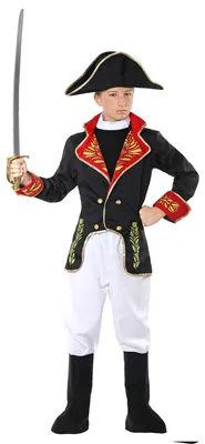 Produktbild von Kinderkostüm Napoleon Gr. 140, Jacke, Hose, Hut - u Stiefelüberzieher