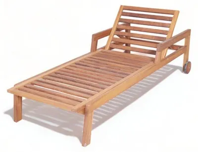 Productafbeelding van Buitenligstoel, relaxligstoel, houten ligstoel, tuinmeubilair
