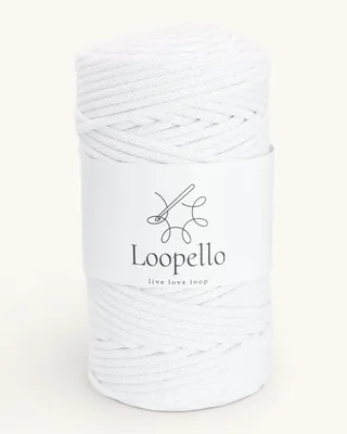 Productafbeelding van Loopvast katoenen koord, Classic, 5 mm, 100 meter – Wit