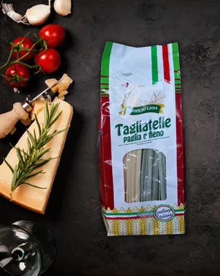 Produktbild von Pastificio Gioia Tagliatelle Paglia e Fieno Pasta Typisch Kalabrisch, 500G
