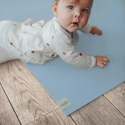 Produktbild von Sanosoft® Krabbelmatte 160cm X 180cm Hellblau - Hergestellt in Deutschland