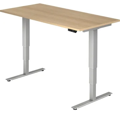 Immagine prodotto di Scrivania regolabile in altezza XDSM | 2 motori | 120 - 200 cm | elettrica, dimensioni piano d'appoggio:160 x 80 cm