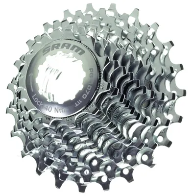 Produktbild von SRAM 00.2418.035.003 Zahnkranz-Kassette PG-1070, 10-fach (11-12-13-14-15-17-19-22-25-28), silber