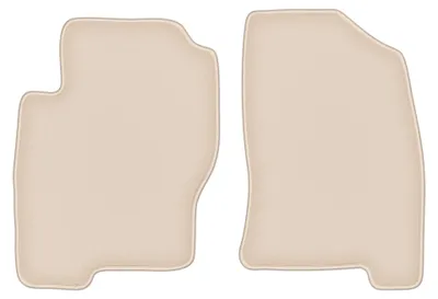 Image de Tapis avant en moquette pour Nissan Navara III D40 2005-2011 (pick-up) – 2 pièces, beiges, sur mesure – Wielganizator FORTUNA