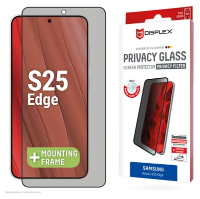 Produktbild von DISPLEX Privacy Glass FC Samsung Galaxy S25 Edge