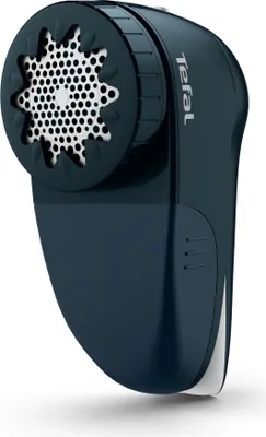 A dark blue TEFAL lint remover is shown against a white background.
