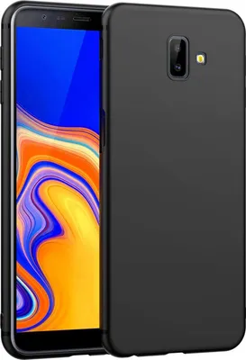 Immagine prodotto di Coperchio in silicone per Samsung Galaxy J6 Plus copertura protettiva nero opaco copertura posteriore custodia del telefono cellulare