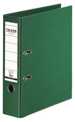 Produktbild von Falken Chromocolor-Voll-PP-Ordner A4, S80, mit Einsteckschild grün