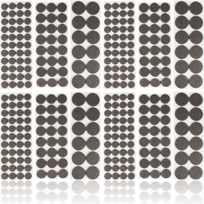 Produktbild von com-four® 320-teiliges Filzgleiter Set - Selbstklebende Möbelgleiter aus Filz - Runde Stuhlgleiter in verschiedenen Größen