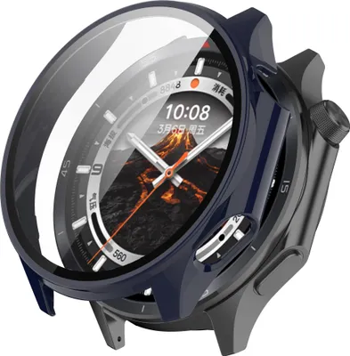 Produktbild von INF OnePlus Watch 3 & OPPO Watch X2 Gehäuse mit Bildschirmschutz Blau