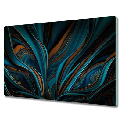 Produktbild von Coloray Hackbrett Herdabdeckplatte 80x52 cm Küchenbrett Kochplattenabdeckung Schneidebrett - Abstraktion Tentakeln