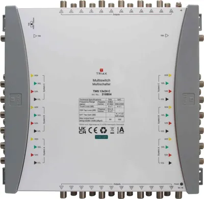 Image de Multicommutateur en cascade TRIAX, 13 entrées, 24 sorties, sans bloc d'alimentation, 1 pièce.