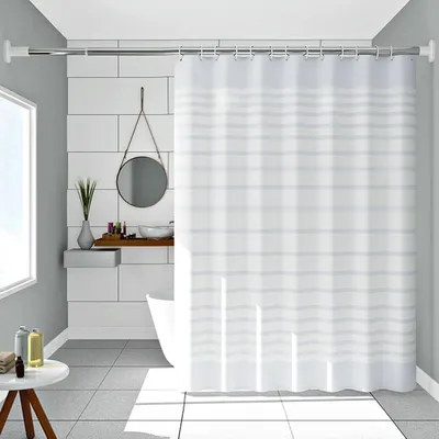 Productafbeelding van Douchegordijn, waterdicht, schimmelwerend, 80 x 200 cm, met ringen, voor de badkamer