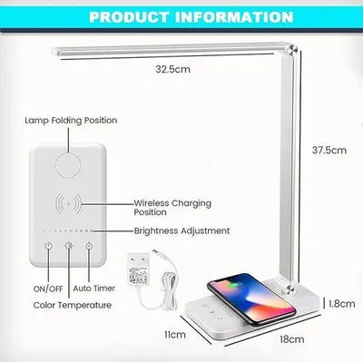 Obrázek produktu pro Kompaktní stolní LED lampa 42 x 12 x 5 cm
