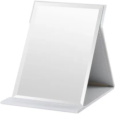 Image de Miroir pliant, de voyage, blanc, 12,5 x 17 cm, compact
