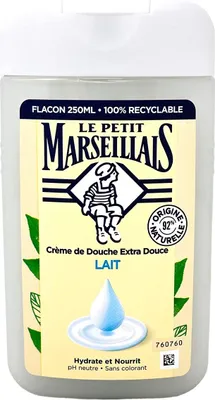 Produktbild von Le Petit Marseillais Duschgel Milch, 250 ml – Sanfte Pflege mit Lait aus Frankreich